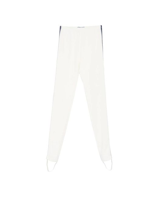 Prada White Neutrals Trousers
