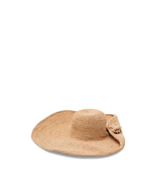 IBELIV Natural Raffia Tassel Hat