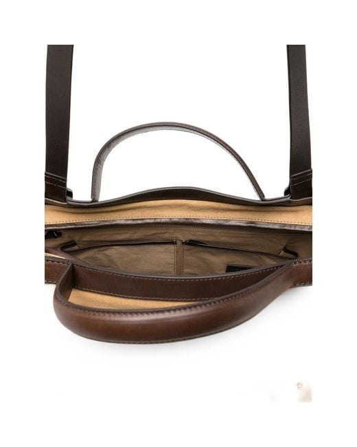 Dries Van Noten Natural Leather-Trimmed Tote Bag for men