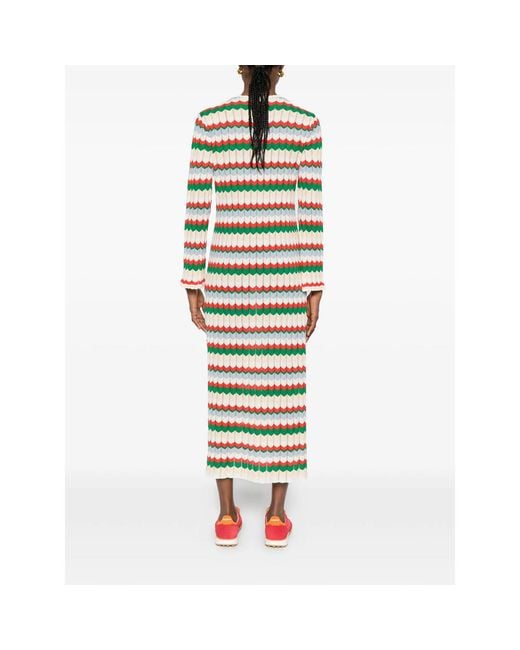 Rixo White Knitted Dresses
