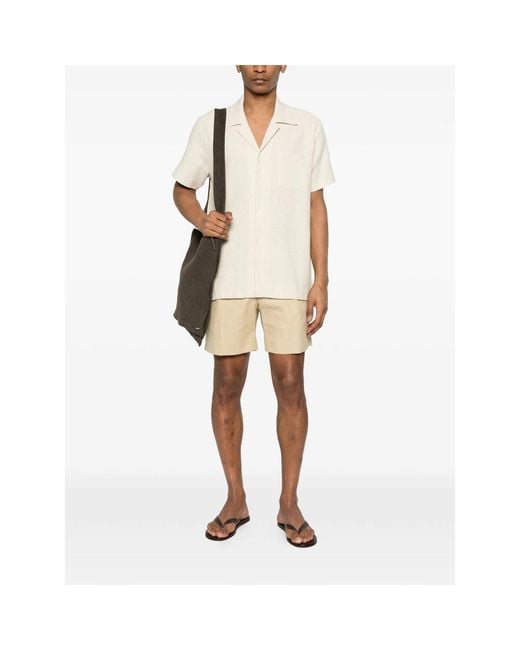 Maison Labiche White Logo-Patch Shirt for men