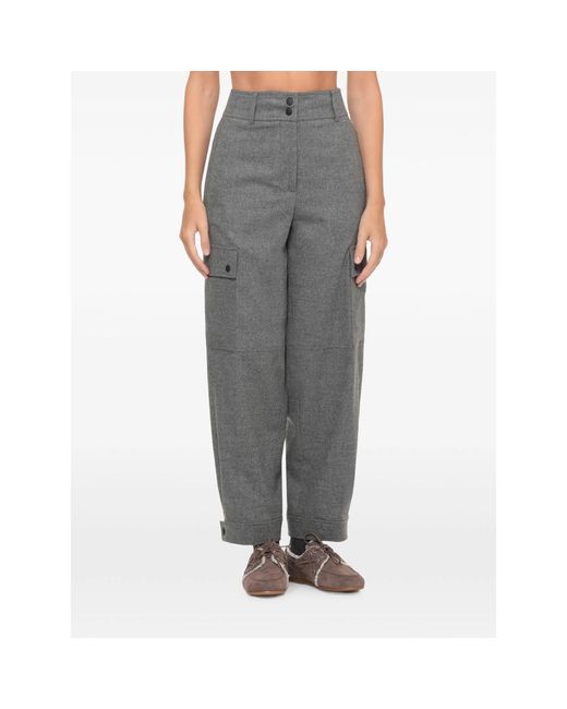 Peserico Gray Trousers