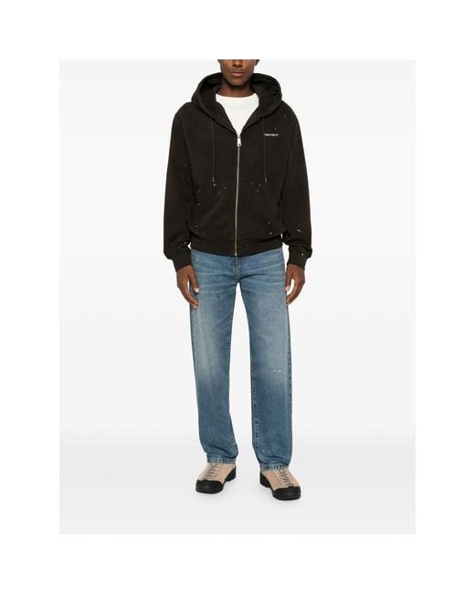Carhartt Black Zip Hooded Sweatshirt for men