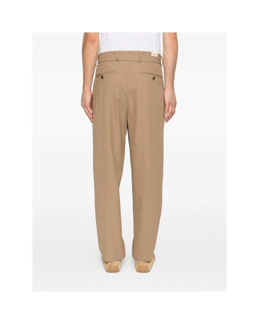 BRIGLIA Natural Belted Trousers for men