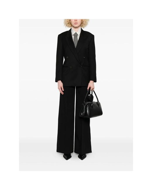 Eraldo Black Double-Breasted Blazer