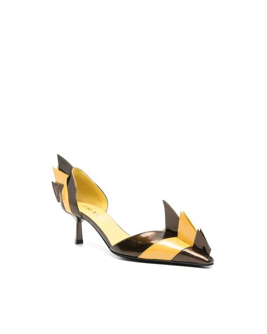 Prada Metallic Shoes