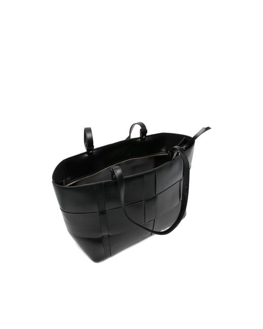 DeMellier London Black Florence Woven Tote Bag