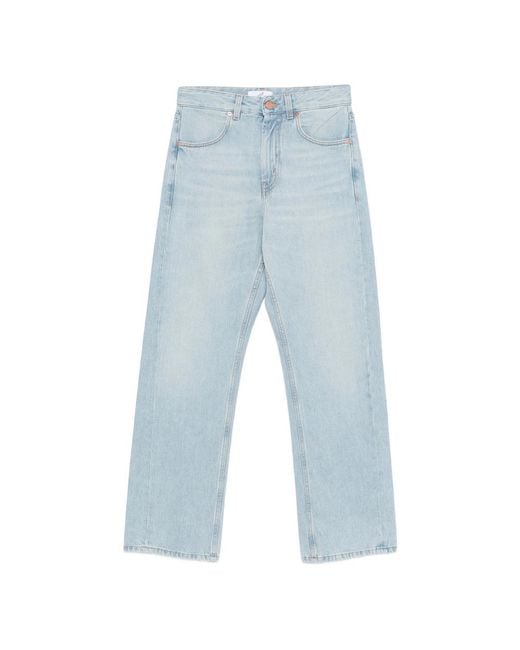 BITE STUDIOS Blue Button-Up Straight Jeans