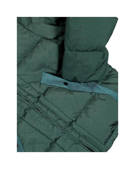 Stone Island Green Nylon Metal Down Jacket W Anti Drop Finish for men