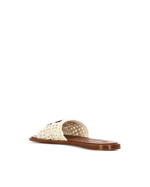Miu Miu Natural Crochet Logo Slides
