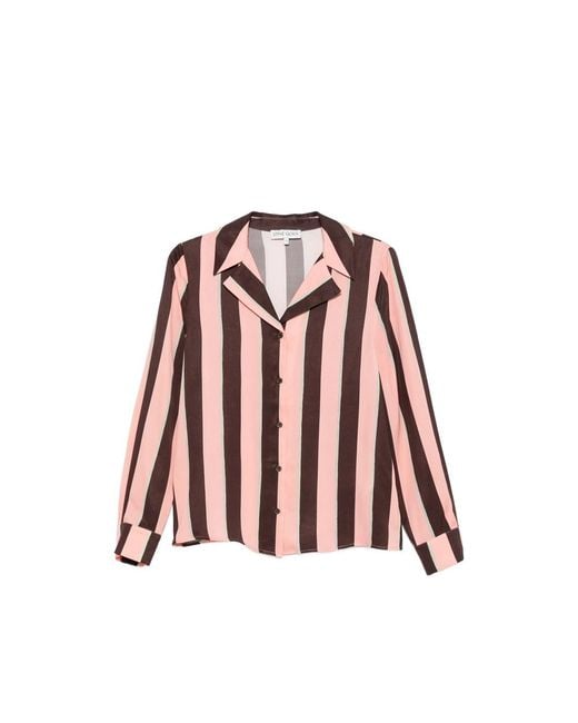 Stine Goya Pink Chemise Boutonnée À Rayures