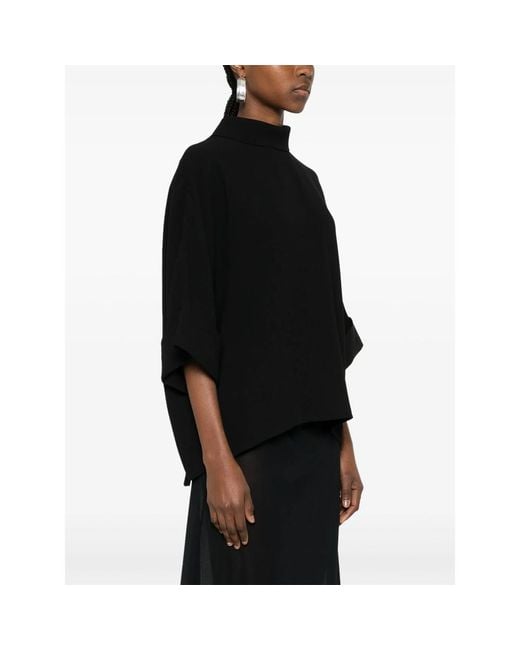Mark Kenly Domino Tan Black Bailee Crepe Blouse