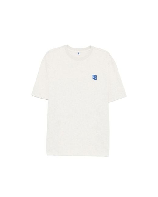 Adererror White Logo-Patch T-Shirt for men