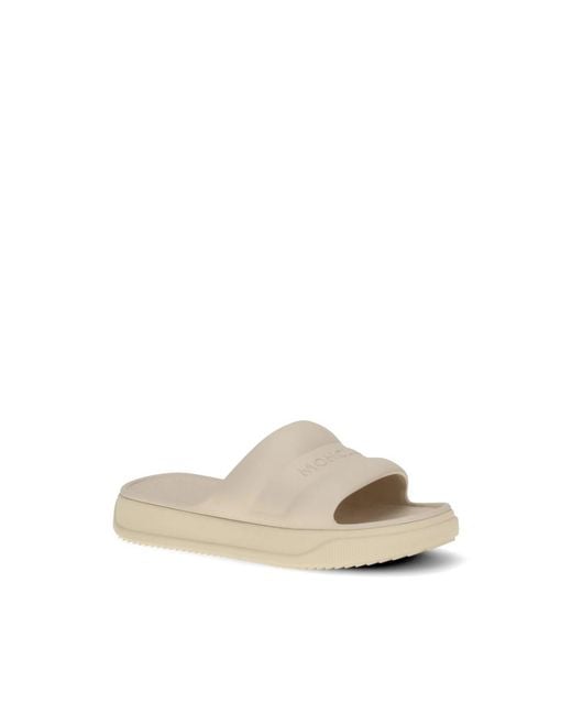 Moncler Natural Neutrals Flip-Flops & Slides