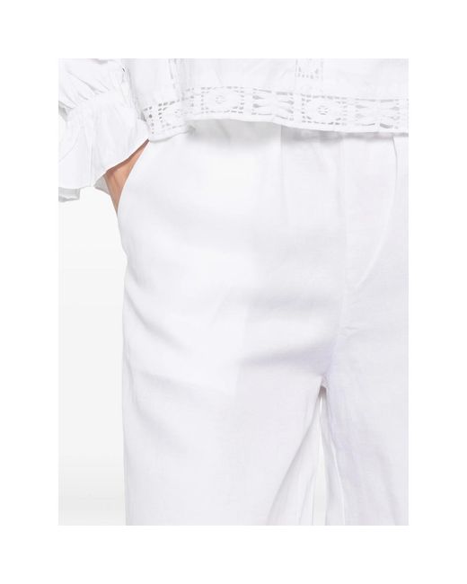JC Sophie White Elasticated Trousers