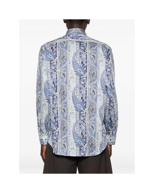 Etro Blue Shirts for men