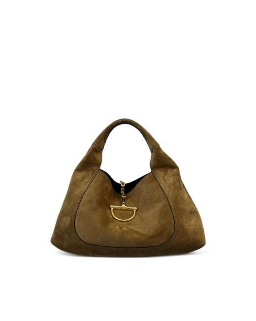 Gucci Brown Maxi Softbit Shoulder Bag