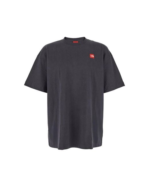 The North Face Black T-Shirt With Logo Patch for men
