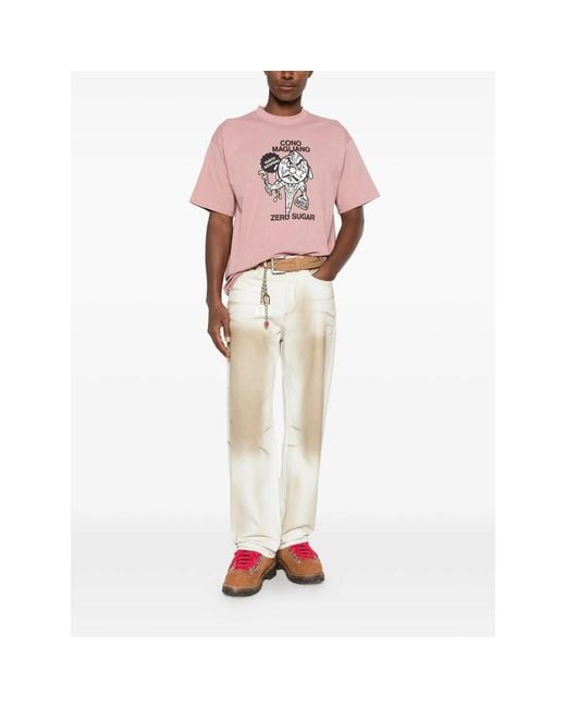 Magliano White Flattone Faded-Effect Jeans for men