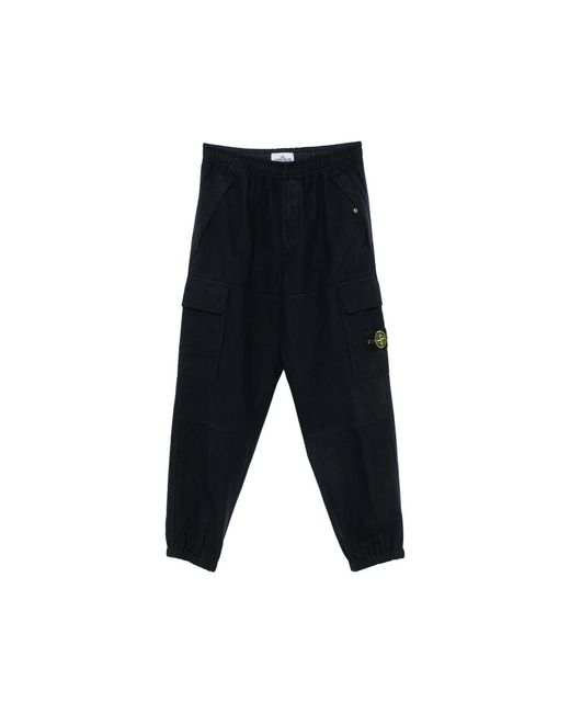 Stone Island Black Trousers for men