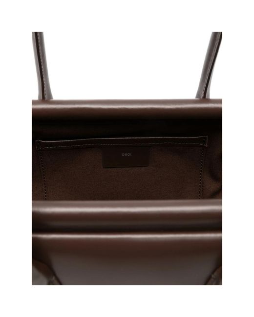 OSOI Brown Boat Wide Shoulder Bag