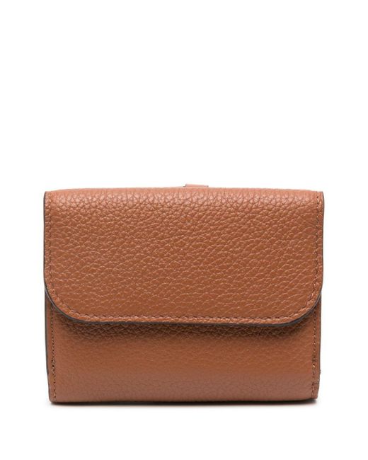 Chloé Brown Alphabet Leather Wallet