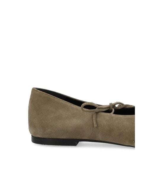 Alohas Green Sway Tie-Detail Ballet Flats