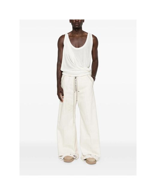 Rick Owens White Denim Neutral for men