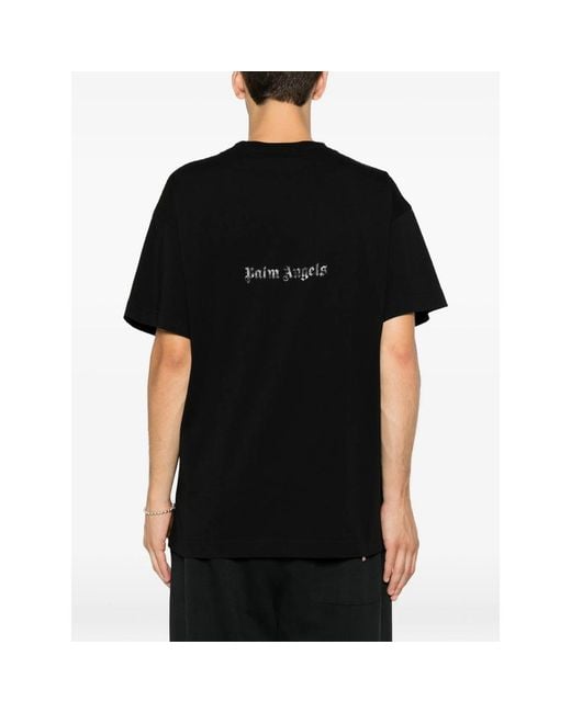 Palm Angels Black T-Shirts & Vests for men