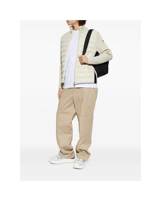 Moncler White Neutrals Jackets for men