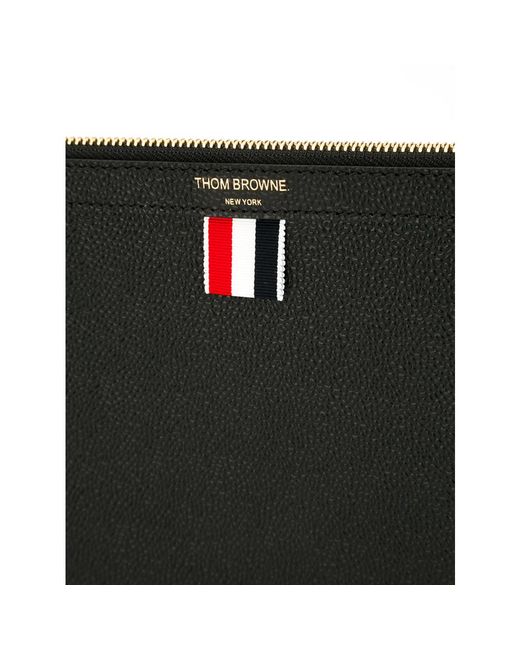 Thom Browne Black Clutch Bags for men