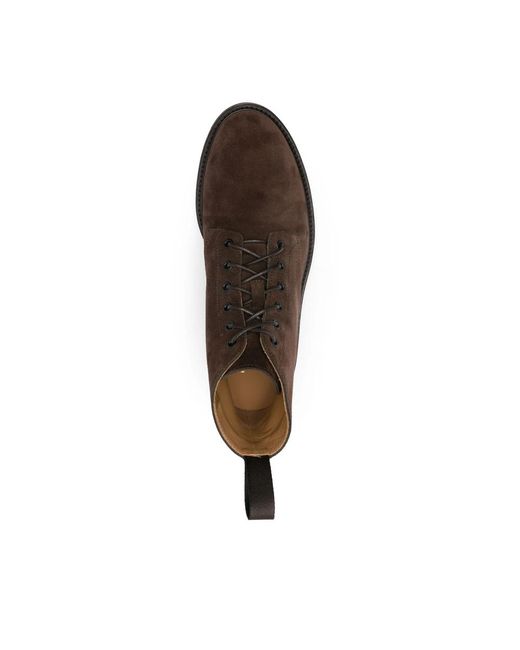 Henderson Brown Leather Ankle Boots for men