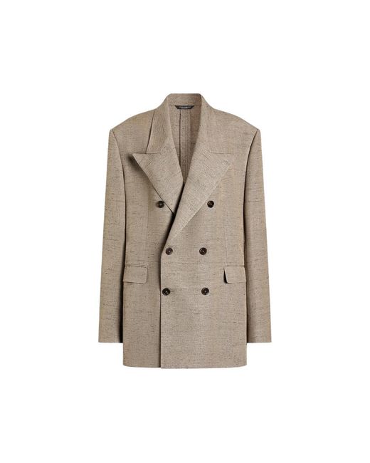 Dolce & Gabbana Natural Dolce & Gabbana Neutrals Jackets