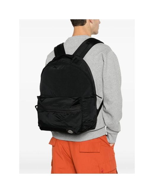 Stone Island Black Backpacks for men