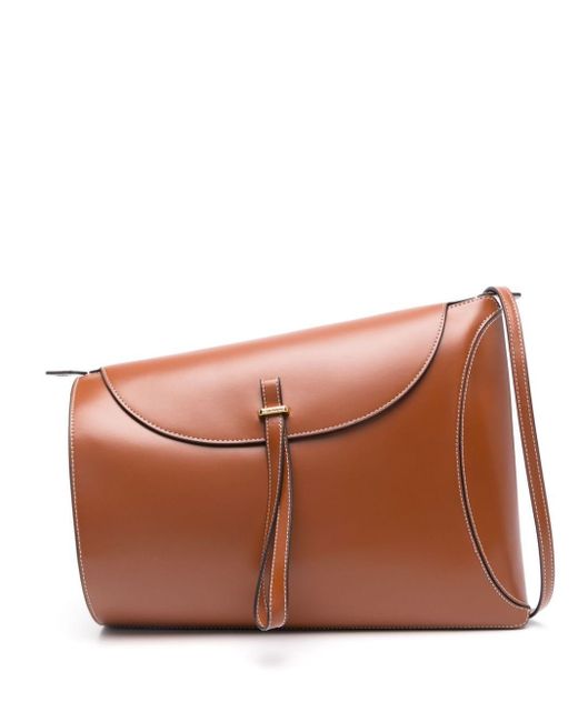 Staud Brown Mia Leather Cross Body Bag