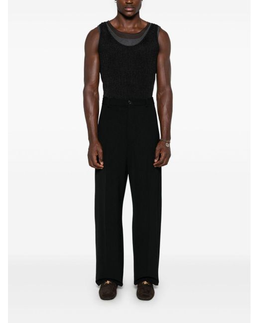 Fendi Black Layered Tank Top for men