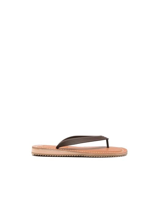 Miu Miu Brown Flip-Flops & Slides