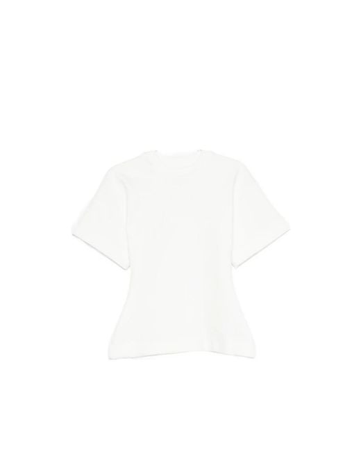 LA PISCINE White Short-Sleeve T-Shirt