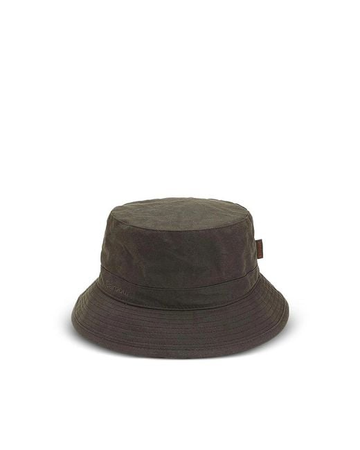 Barbour Brown Wax Sports Hat for men