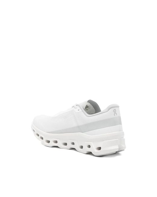 On Shoes White Cloudmonster 1 Mesh Sneakers for men