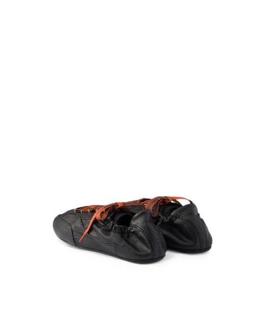 Prada Black Collapse Antiqued Nappa Leather Sneakers With Hooks for men