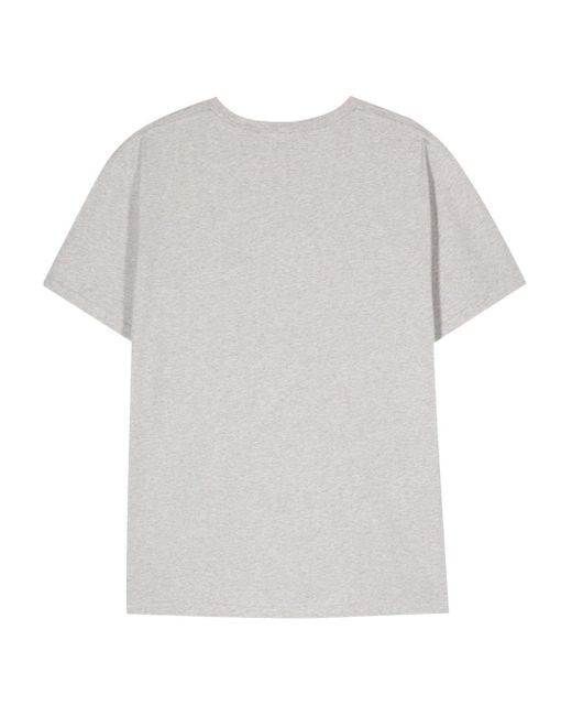Maison Labiche White Popincourt Slogan-Embroidered T-Shirt for men