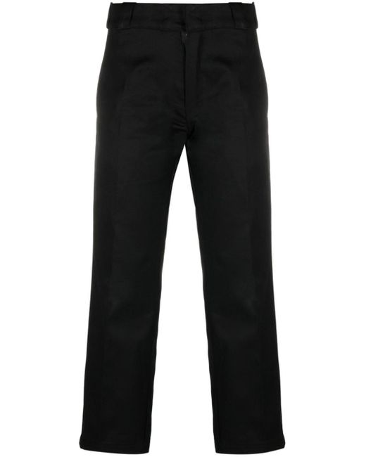 Dickies Construct Black Straight-Leg Cropped Trousers