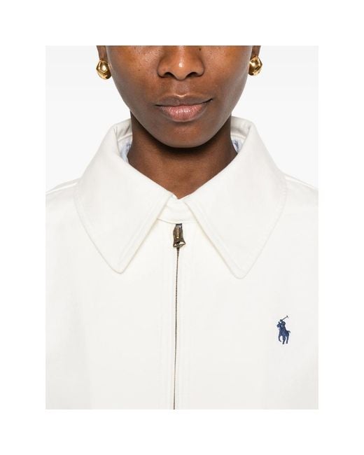 Ralph Lauren White Zip-Up Jacket