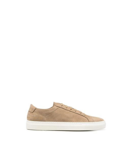 Common Projects Natural Nubuck-Leather Sneakers for men
