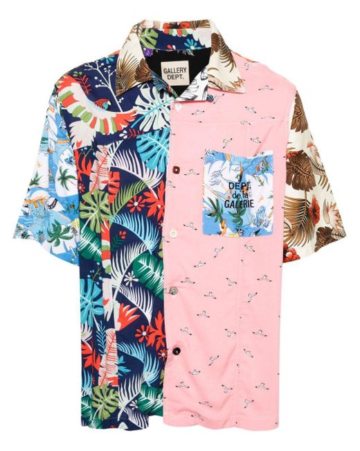 GALLERY DEPT. Pink All-Over Graphic-Print Shirt for men