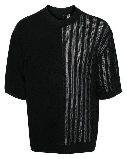 Jacquemus Black Le Haut Juego Knitted T-Shirt for men