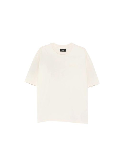 Amiri White T-Shirt Ivory Bandana Patch for men