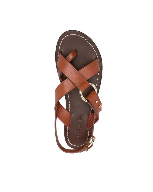 Soeur Brown Florence Flat Sandals