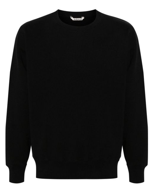 Auralee Black Heavy Bd Sweatshirt for men